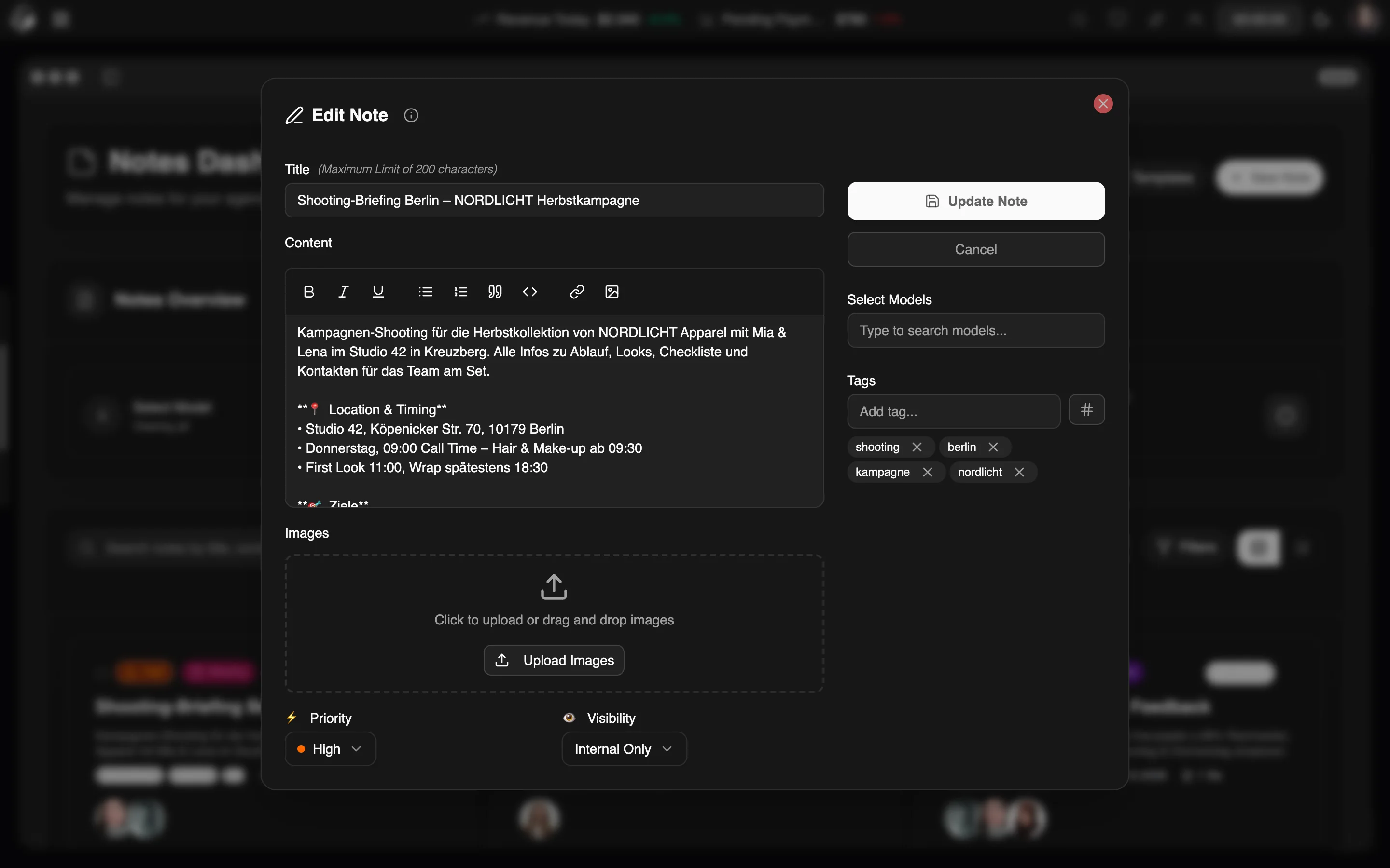 ModelSuite Notizen & Editor