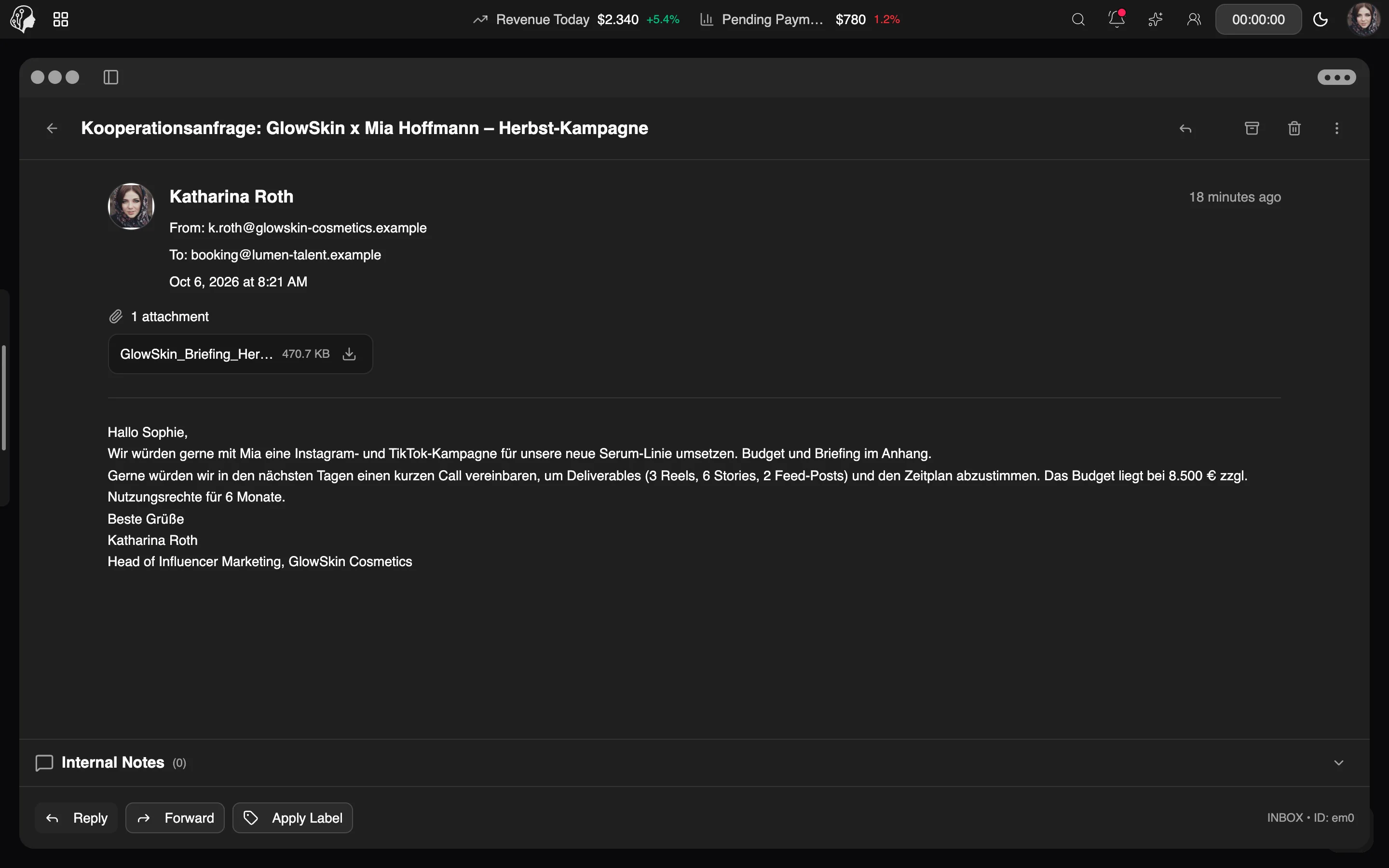 ModelSuite E-Mail