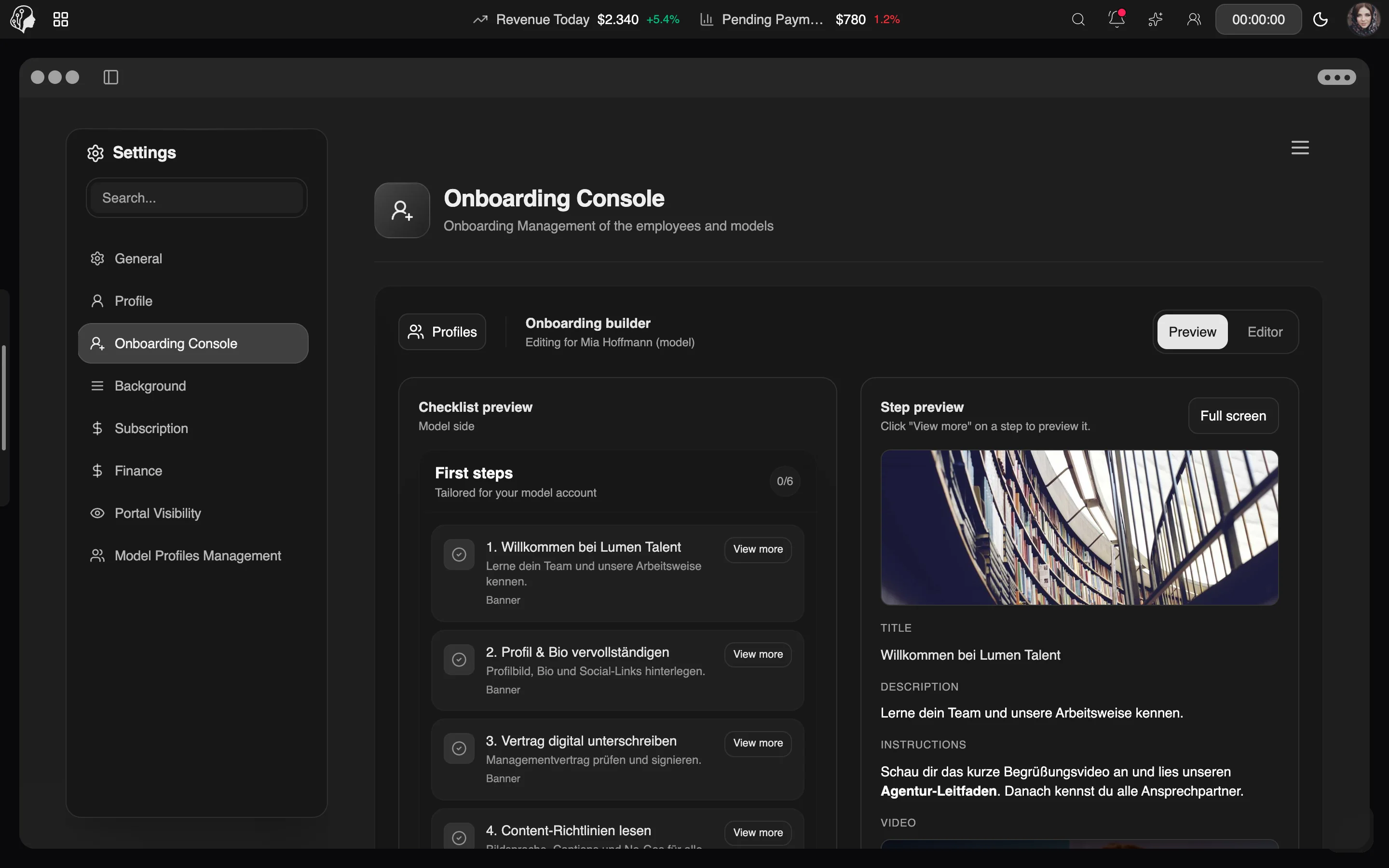 ModelSuite Onboarding Console