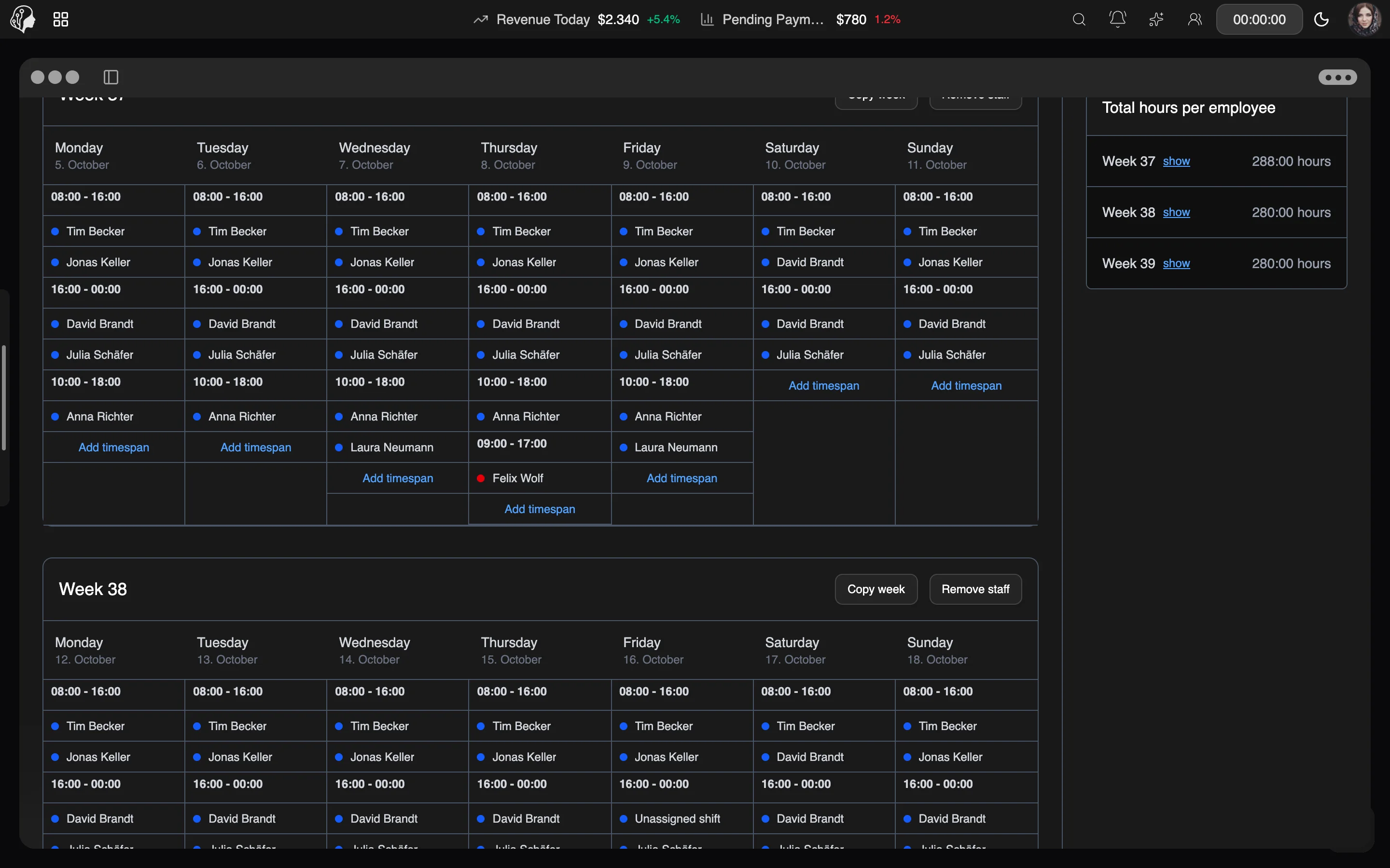 ModelSuite Schichtplanung